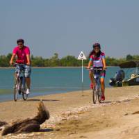 Cycling along the Danube Delta in Romania