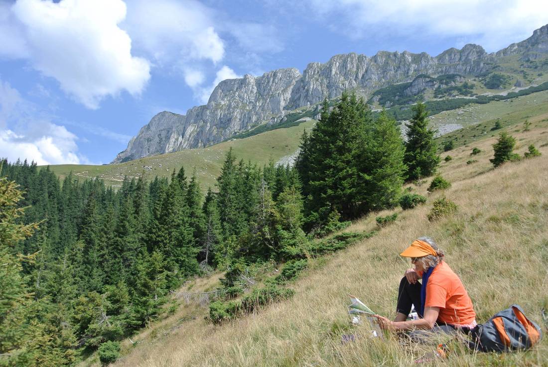 Resting below the limestone peaks of Piatra Craiului National Park |  <i>Lilly Donkers</i>