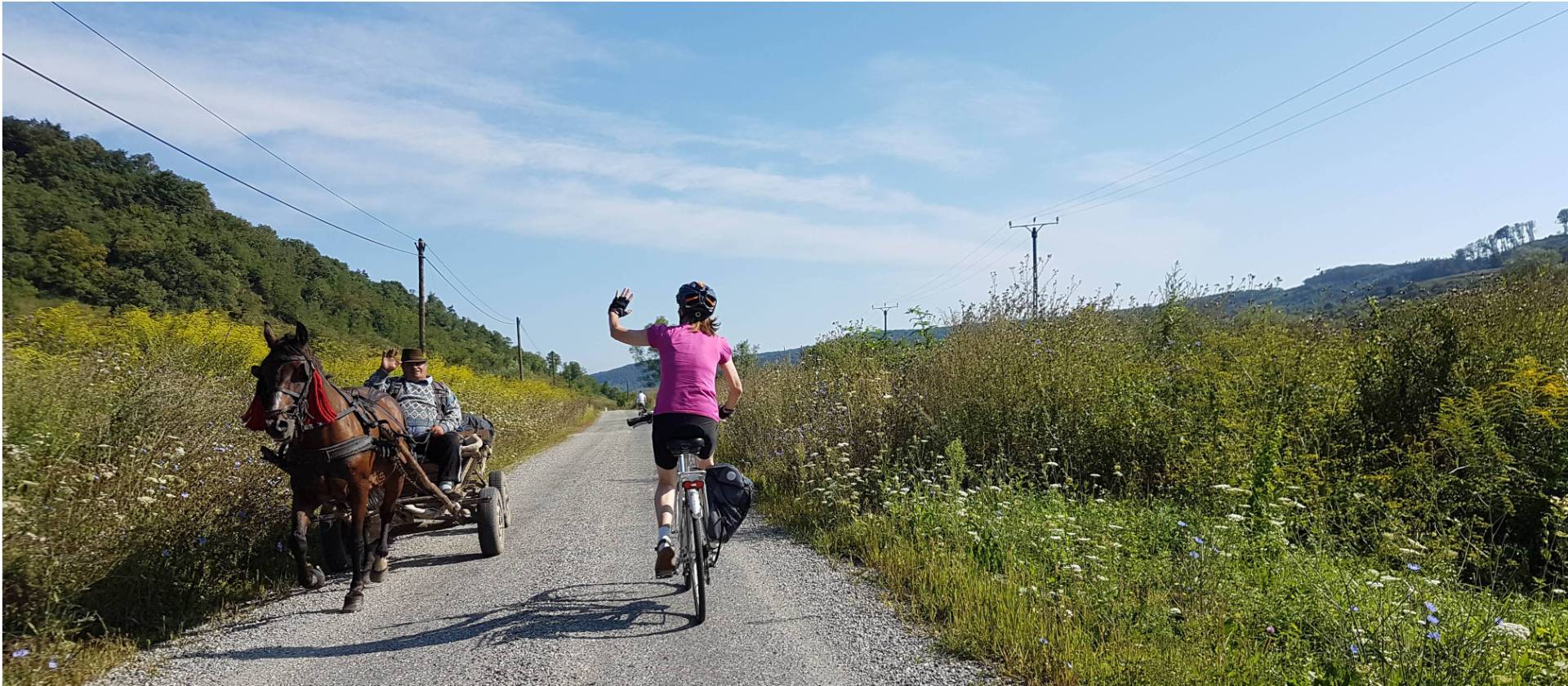 Meeting locals on quiet roads