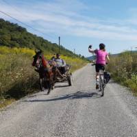 Meeting locals on quiet roads
