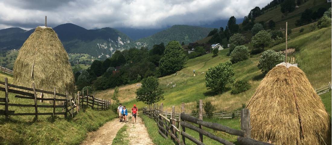 Walkers in Translyvania enroute to Bran Castle |  <i>Kate Baker</i>