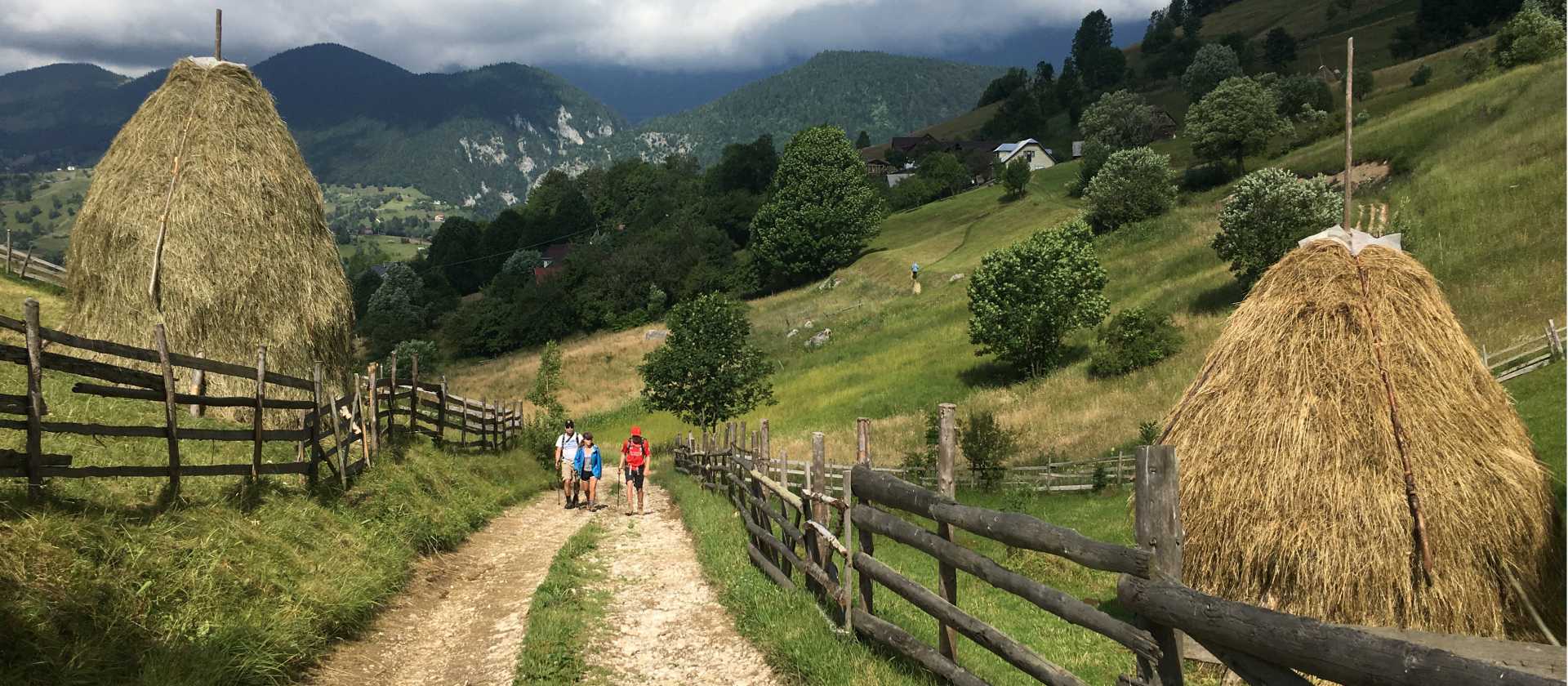 Walkers in Translyvania enroute to Bran Castle | Kate Baker