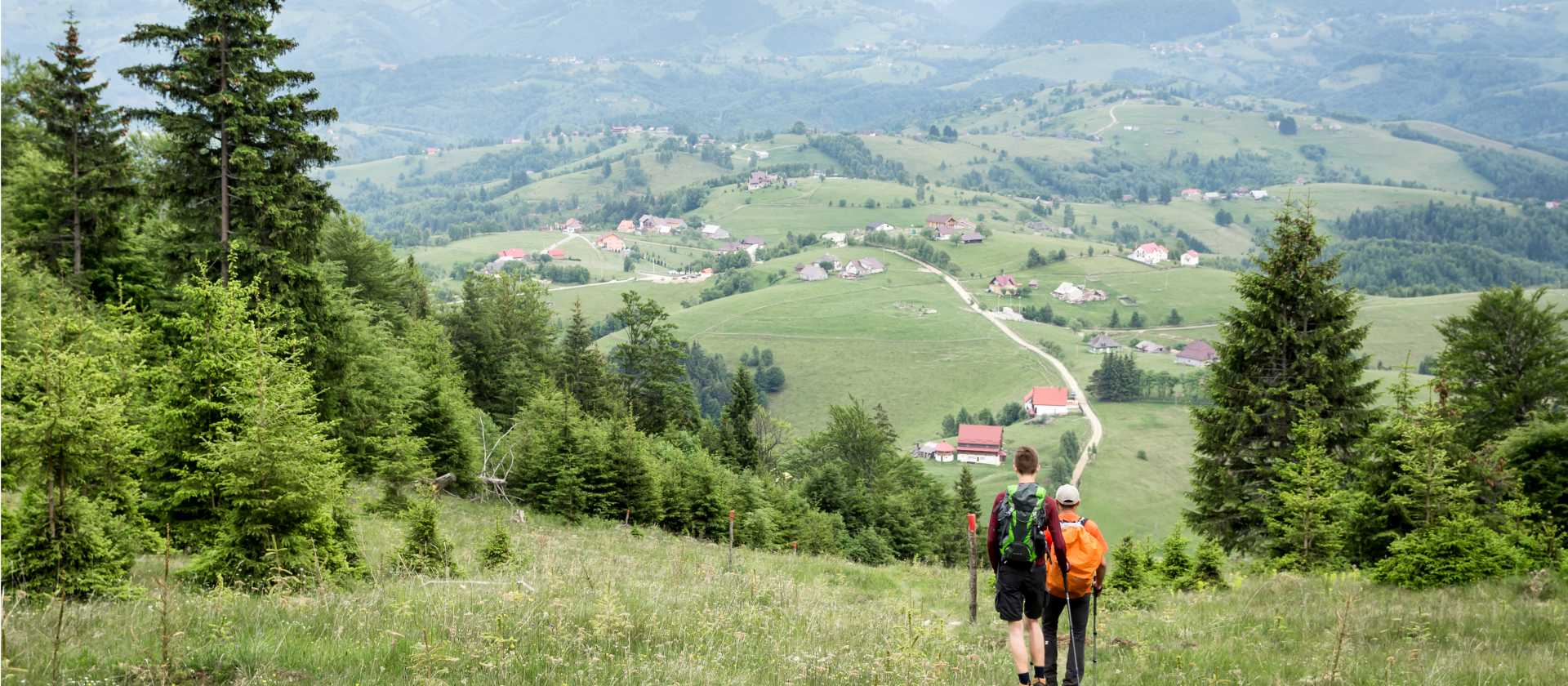 Hiking through Piatra Craiului National Park in Romania