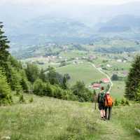 Hiking through Piatra Craiului National Park in Romania