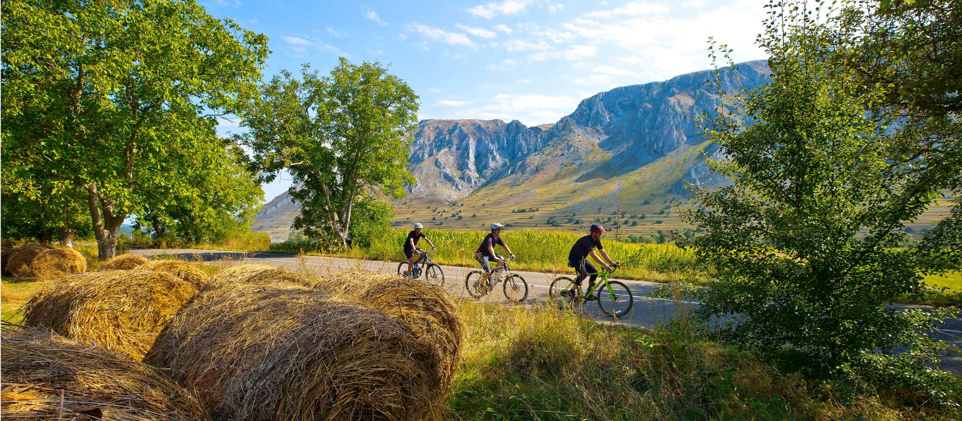 Cycling through the pretty Romanian countryside