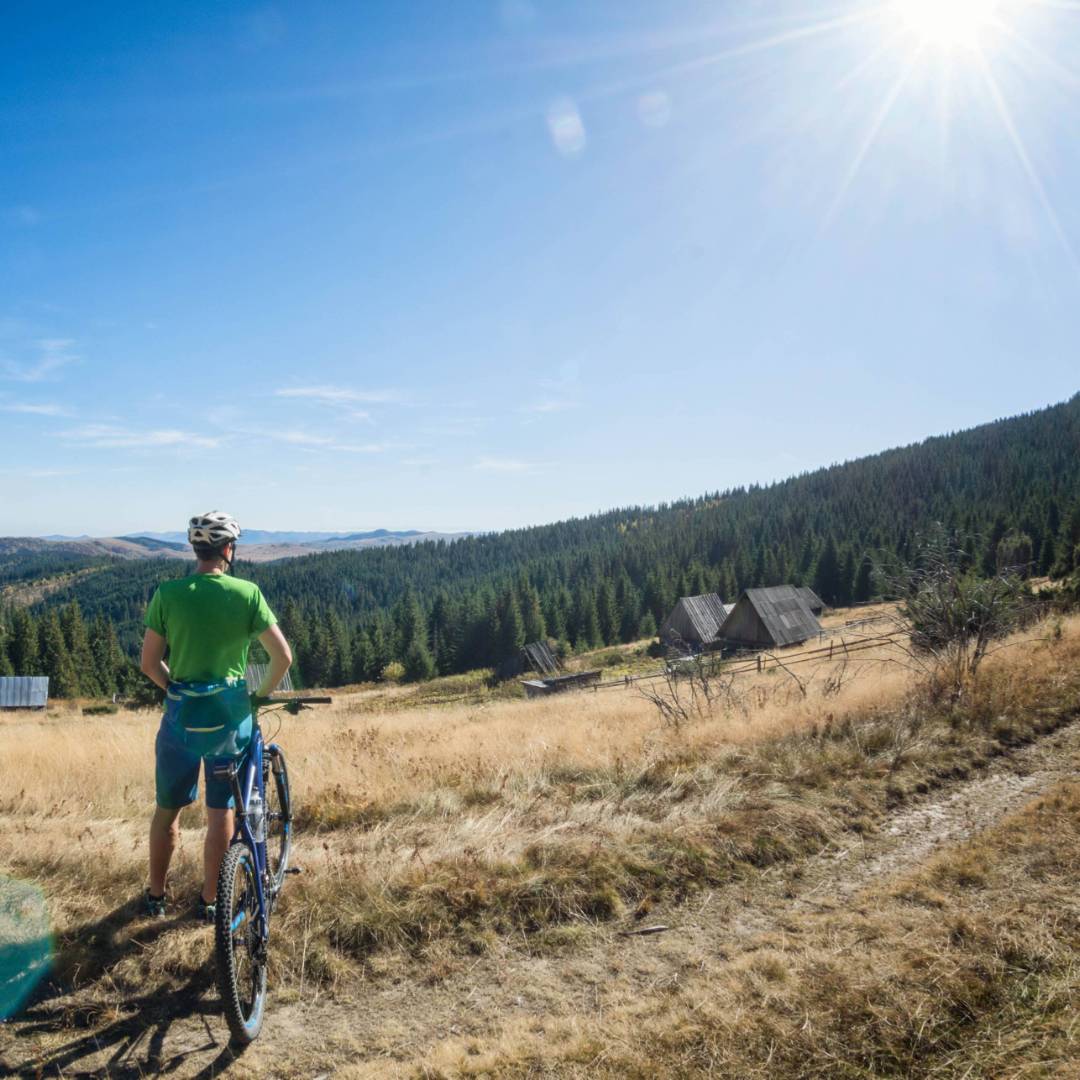 Cycling through the countryside of Romania