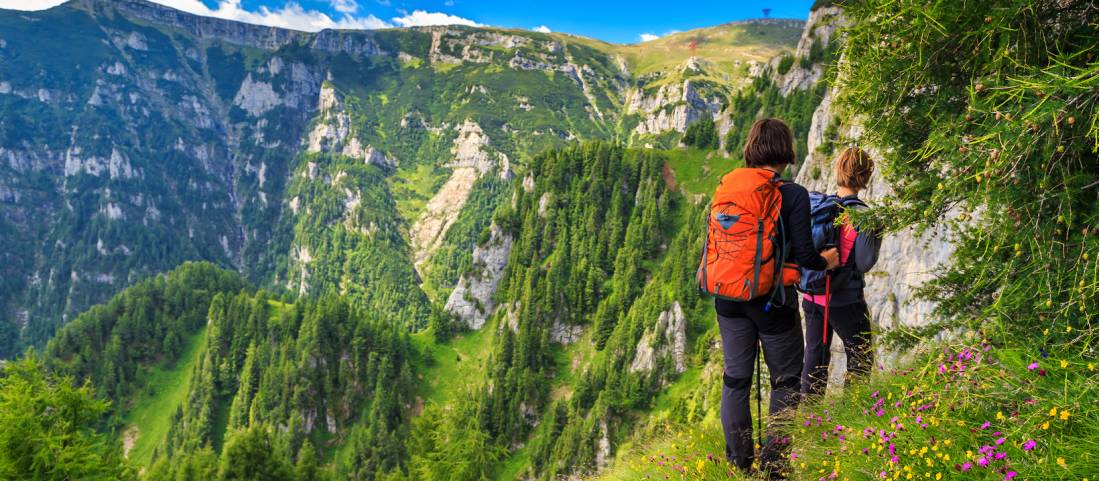 Hiking the mountain trails of Romania