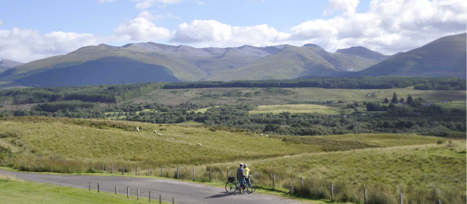 Cycle through Scotland's glorious open landscapes