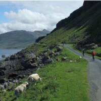 Cycle by the water's edge in Scotland