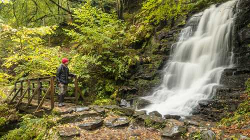 Admiring a waterfall on the Rob Roy Way | Kenny Lam