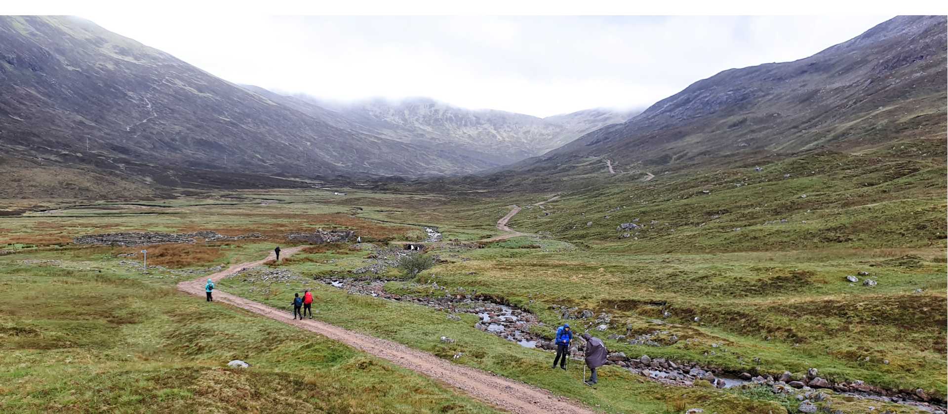 Trail between Kinlochleven and Fort William on the West Highland Way, Scotland