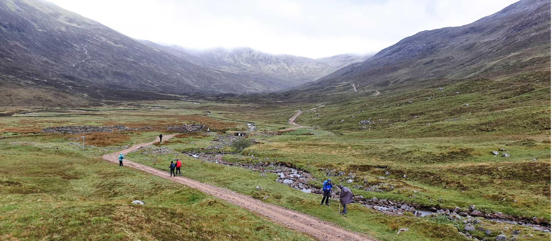 Trail between Kinlochleven and Fort William on the West Highland Way, Scotland