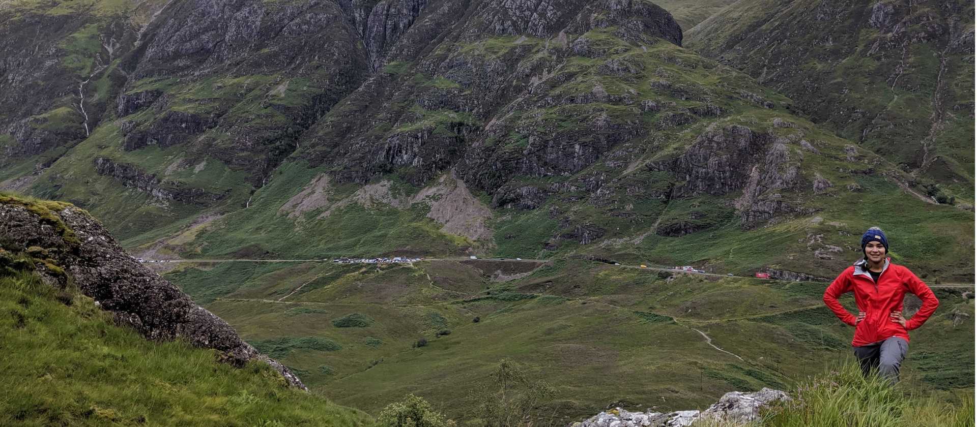 Stunning views of the The Hidden Valley, also known as Coire Gabhail, in Glencoe.