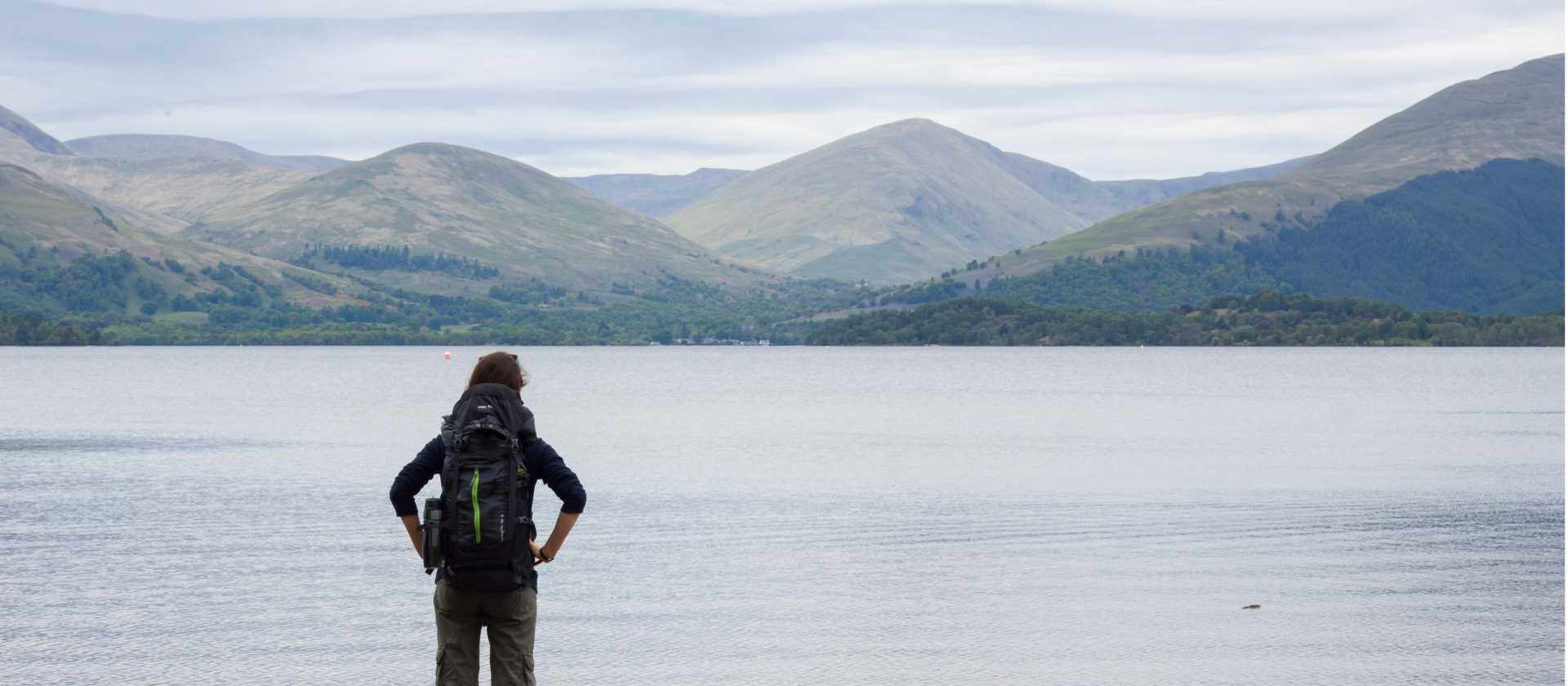 Standing on the banks of Loch Lomond
