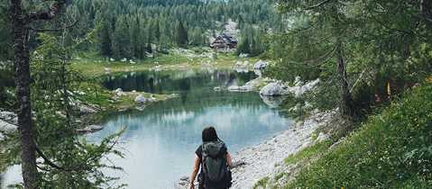 Discover lake and mountain scenery in Slovenia