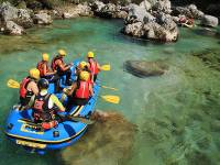 Rafting on the beautiful & wild Soca River in Slovenia