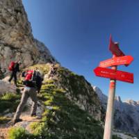 Hiker ascending Mt Triglav, Slovenia's tallest mountain | Ana Pogacar