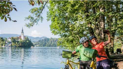 Selfie on Lake Bled