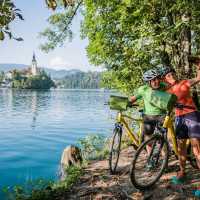Selfie on Lake Bled