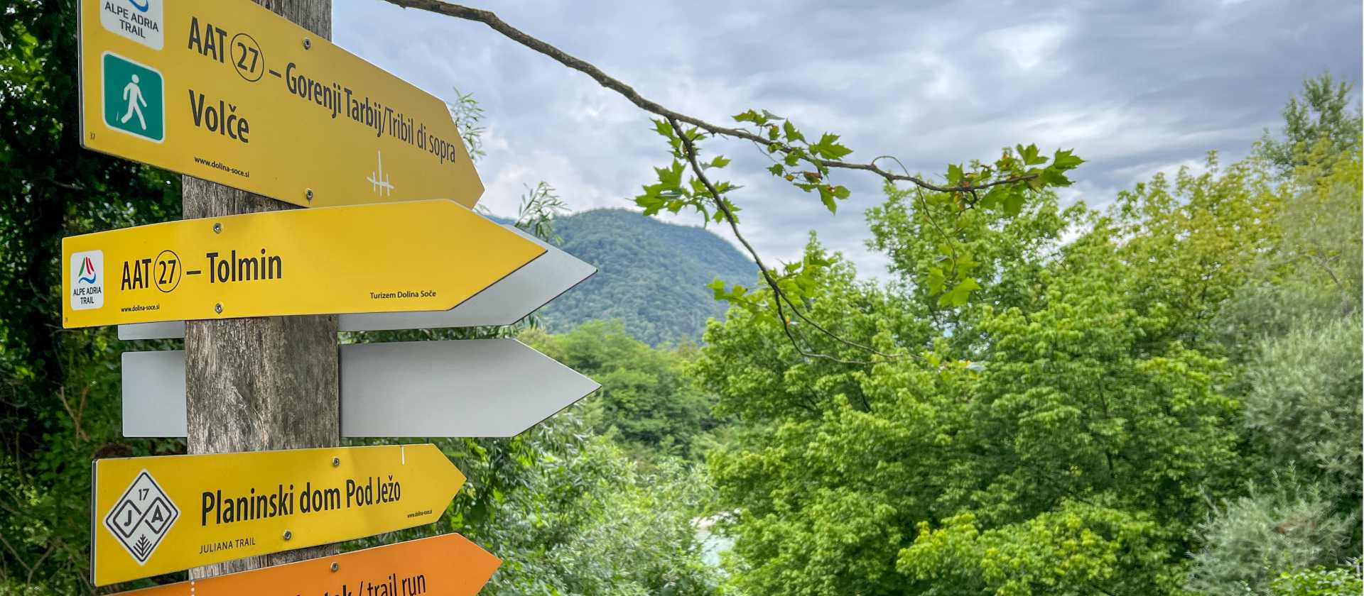 Follow the signposts on the Alpe Adria Trail