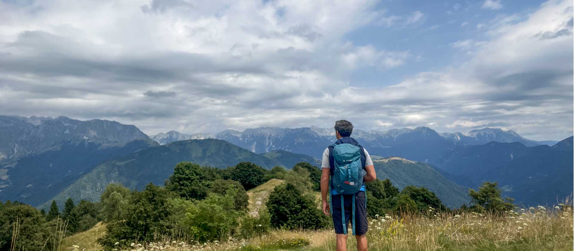 Scenic views on the Alpe Adria Trail