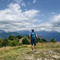 Scenic views on the Alpe Adria Trail