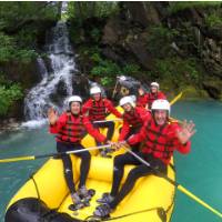Rafting the Soca River in Slovenia