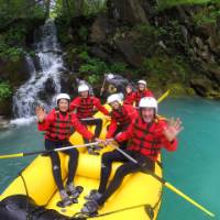 Rafting the Soca River in Slovenia