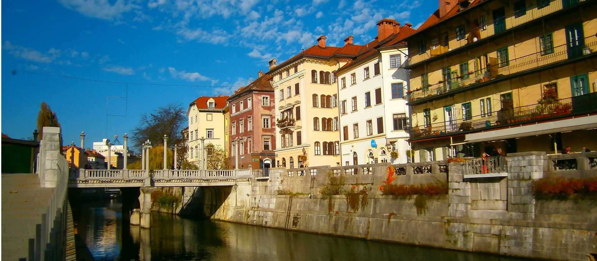 View of the river in ljubljana
