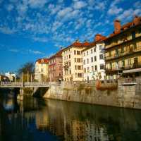 View of the river in ljubljana
