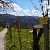 Quiet country lanes, traditional villages and mountain views along the Juliana Trail.