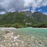 Following the turquoise Soca River through the mountain landscapes of the Juliana Trail.