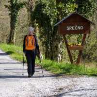 A friendly ‘Srecno’ – good luck – along the Juliana Trail.