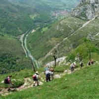Heading down to the valley in the Picos de Europa