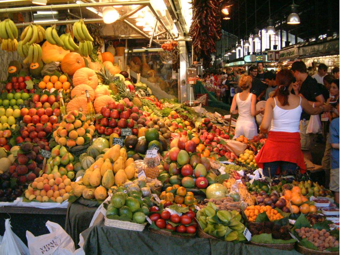 Barcelona's bustling Boqueria market