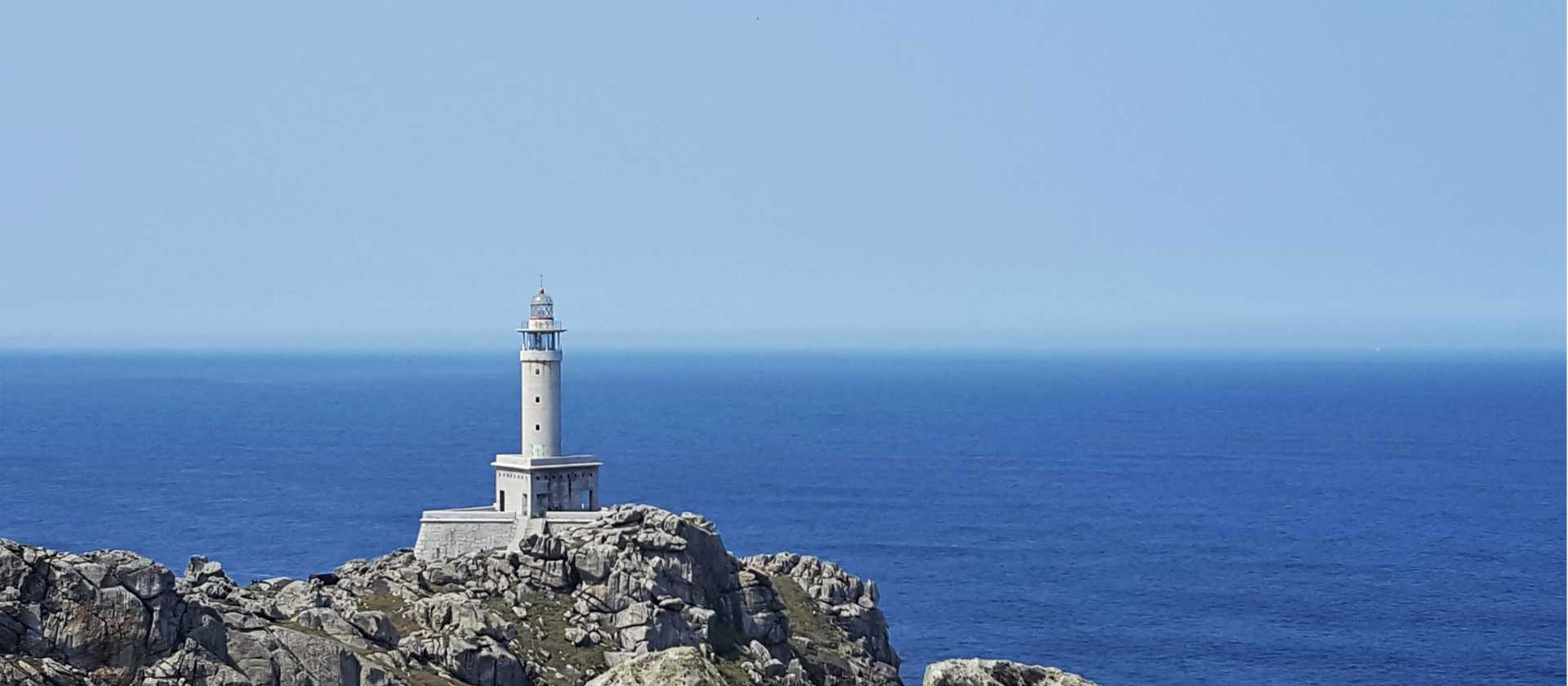 A lighthouse on the Lighthouse Way in Spain