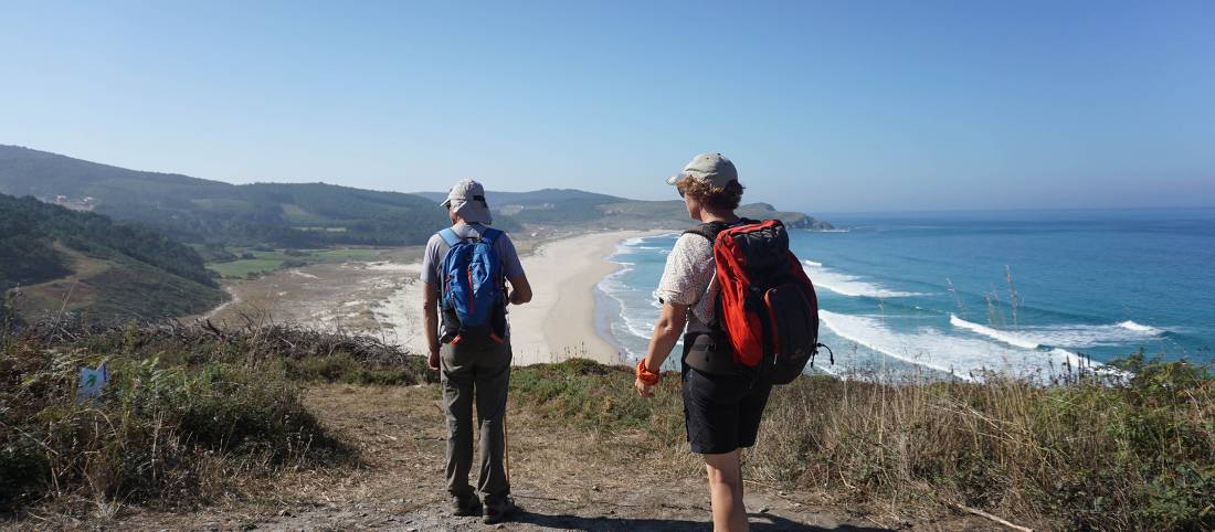 Enjoying the coastal walk of the Lighthouse Way in Spain