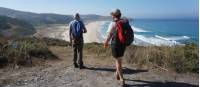 Enjoying the coastal walk of the Lighthouse Way in Spain