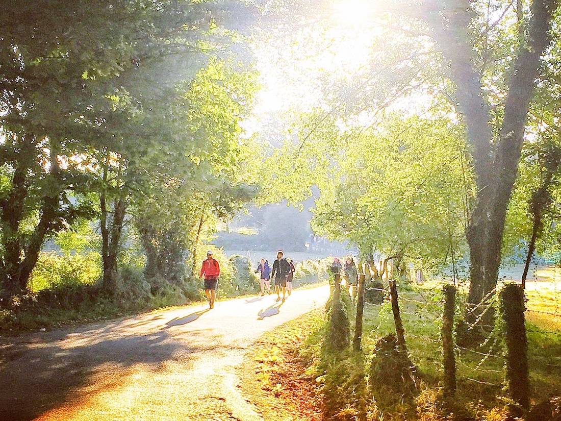 Pilgrims on a self guided walk along the Camino in Spain |  <i>Sue Finn</i>