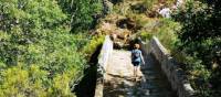 Enjoying the historic walk along the Camino Sanabres