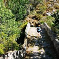 Enjoying the historic walk along the Camino Sanabres