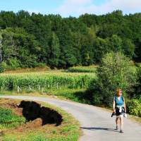 Idyllic walking along the Camino Sanabres in Spain