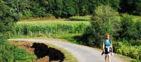 Idyllic walking along the Camino Sanabres in Spain