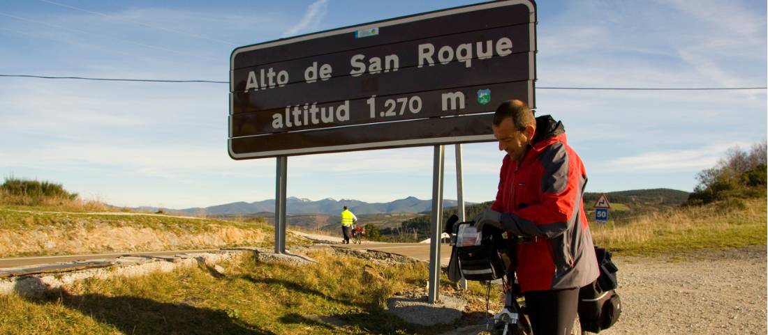 Cycling along the Camino