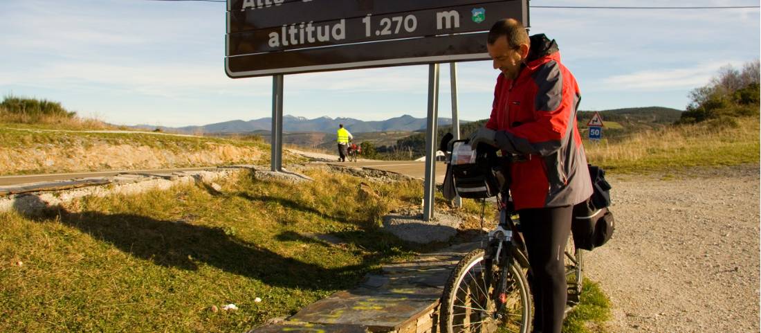 Cycling along the Camino