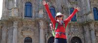 Arriving in the beautiful city of Santiago de Compostela after completing the Camino Trail | Edwina Parsons