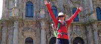 Arriving in the beautiful city of Santiago de Compostela after completing the Camino Trail | Edwina Parsons