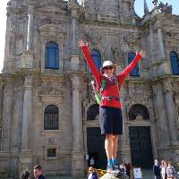 Arriving in the beautiful city of Santiago de Compostela after completing the Camino Trail |  <i>Edwina Parsons</i>