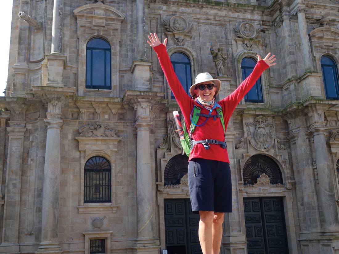 Arriving in the beautiful city of Santiago de Compostela after completing the Camino Trail |  <i>Edwina Parsons</i>