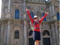 Arriving in the beautiful city of Santiago de Compostela after completing the Camino Trail |  <i>Edwina Parsons</i>